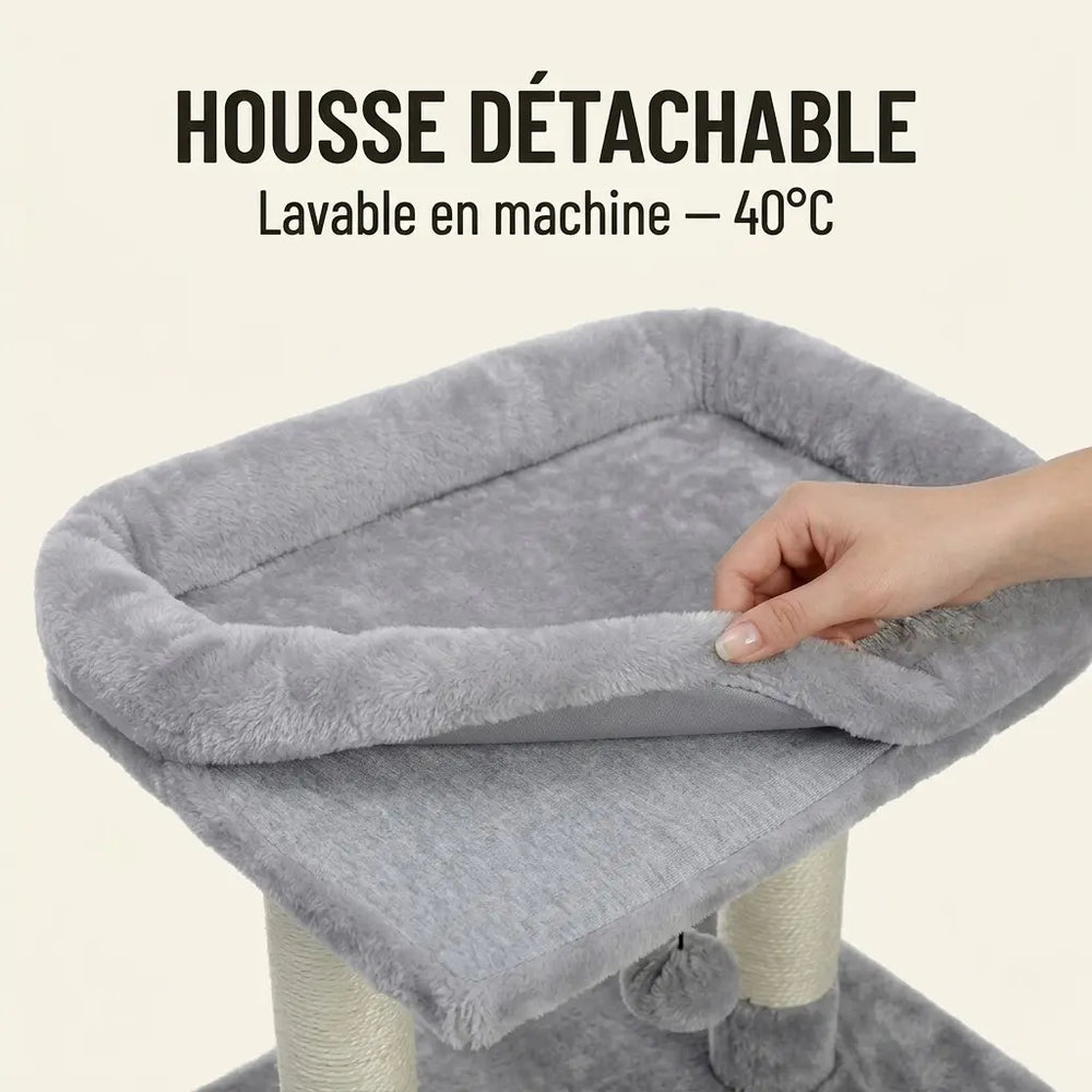 Arbre à Chat Compact — Condo douillet isolé | Féline Smart