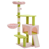 Arbre à chat fleur 120 cm — coloris vert