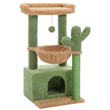 Arbre à chat 4-en-1 84 cm — vert cactus