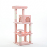 Grand arbre à chat 116 cm — rose clair