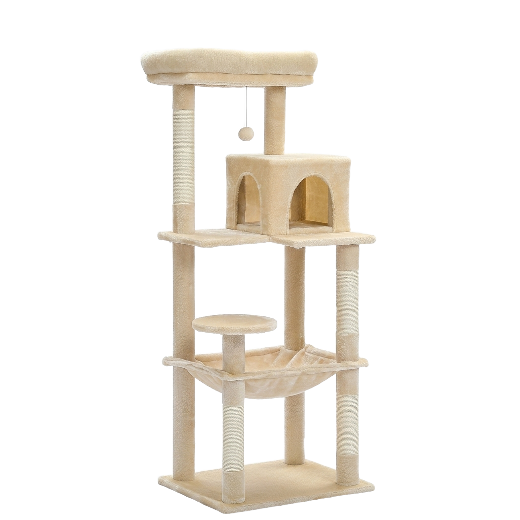 Arbre à chat 143 cm — beige