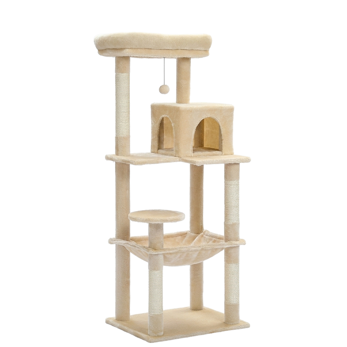Arbre à chat 143 cm — beige