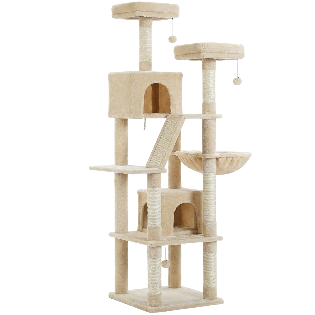 Arbre à chat XXL 180 cm — beige