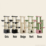 Coloris de l'arbre à chat robuste 170 cm : gris, noir, beige, vert, rose — Féline Smart